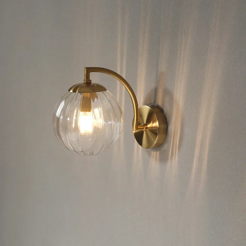 Luxe Modern Glass Wall Light - CrystalGlow-Coffee-State of Style