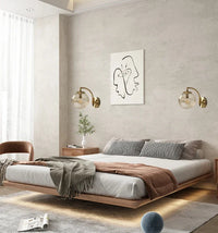 Luxe Modern Glass Wall Light - CrystalGlow-Coffee-State of Style