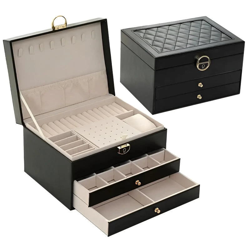 Luxe Multi-Layer Jewellery Box - EleganceBox-Pink-State of Style