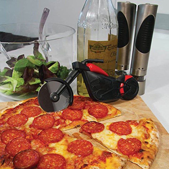 Luxe Pizza Cutter in Motorcycle Style - MotoSlice-State of Style
