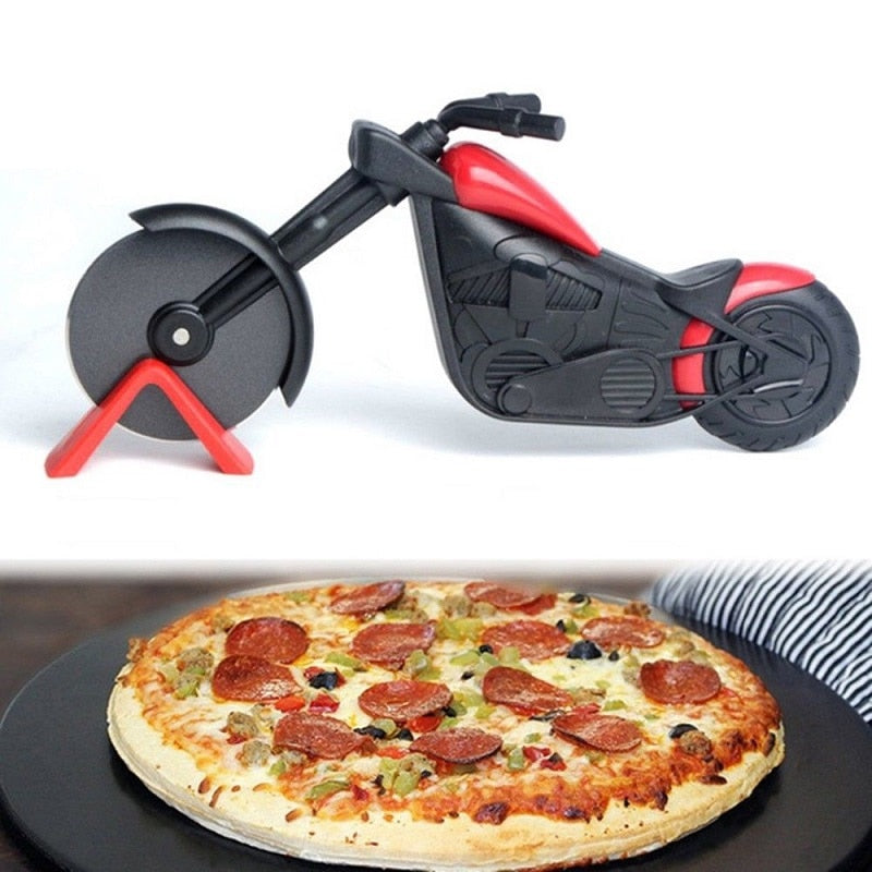 Luxe Pizza Cutter in Motorcycle Style - MotoSlice-State of Style