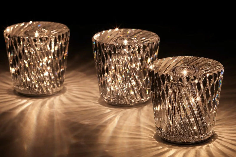 Luxe Rechargeable Diamond Crystal Table Lamp - Lumière Diamond-Acrux-State of Style