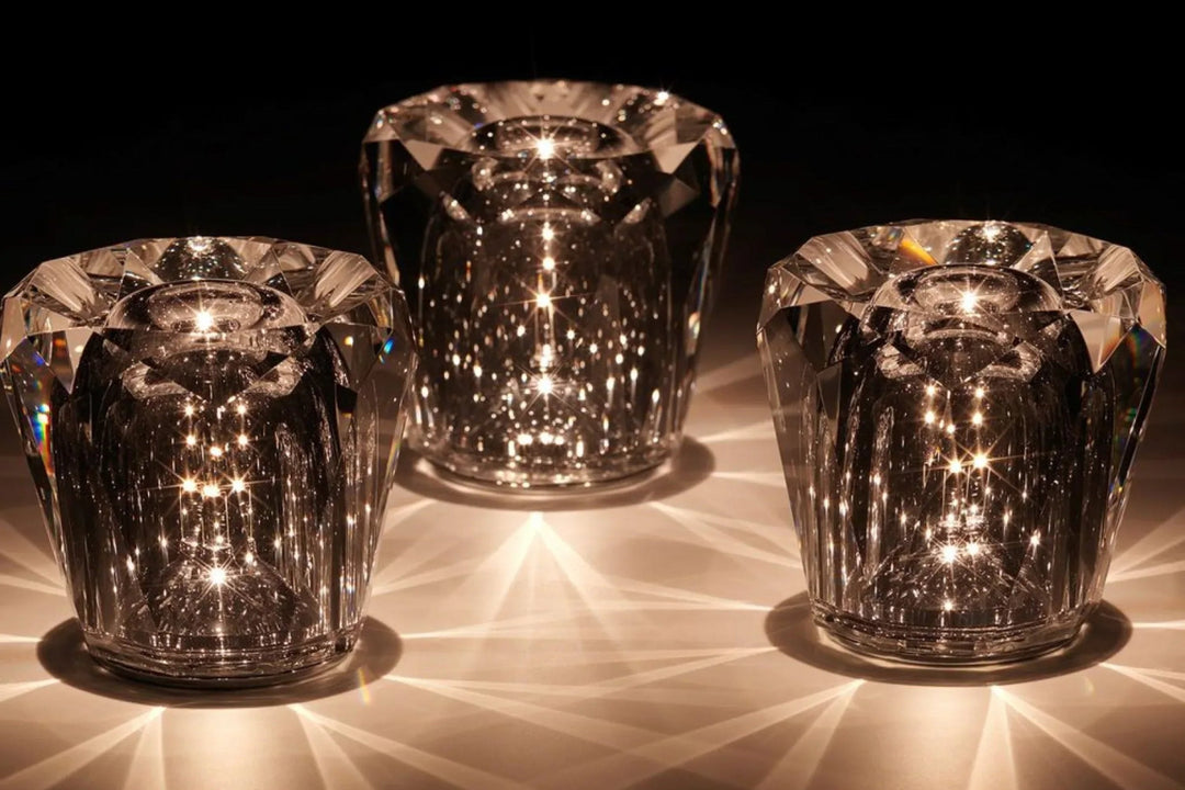 Luxe Rechargeable Diamond Crystal Table Lamp - Lumière Diamond-Acrux-State of Style