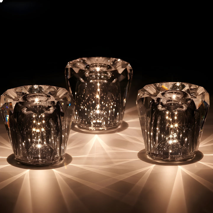 Luxe Rechargeable Diamond Crystal Table Lamp - Lumière Diamond-Acrux-State of Style