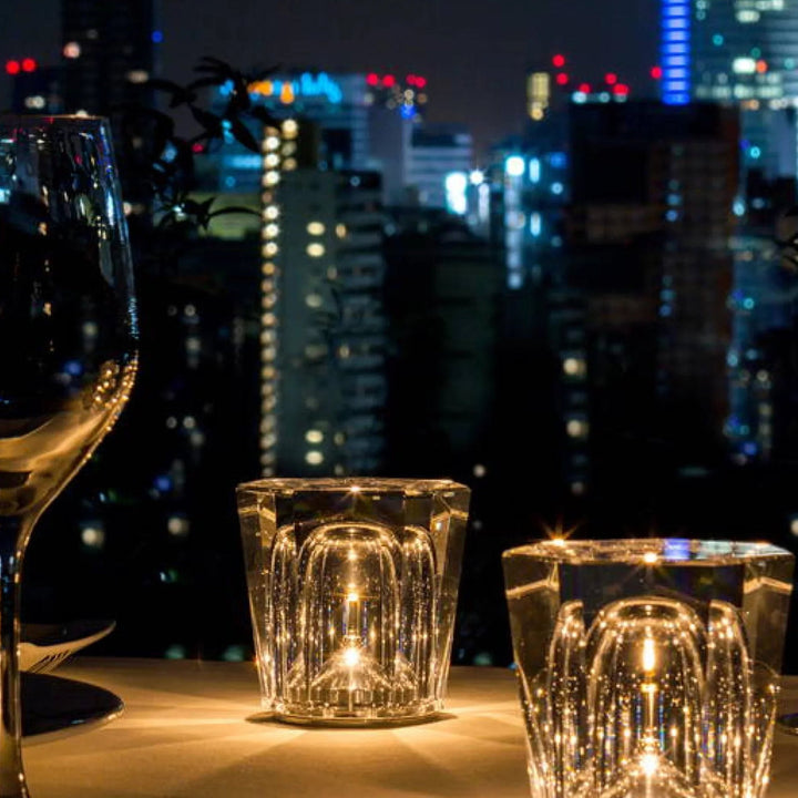 Luxe Rechargeable Diamond Crystal Table Lamp - Lumière Diamond-Acrux-State of Style
