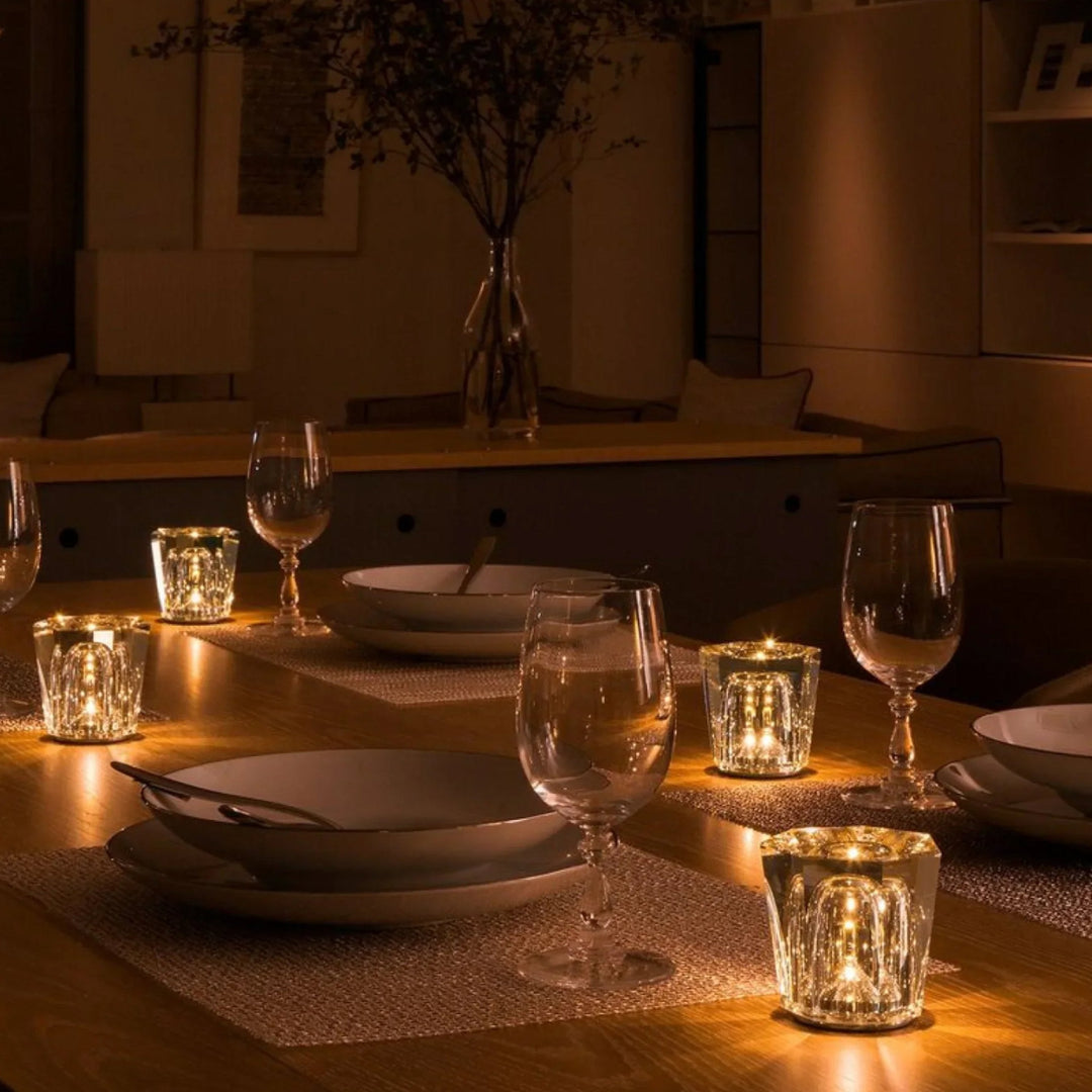 Luxe Rechargeable Diamond Crystal Table Lamp - Lumière Diamond-Acrux-State of Style