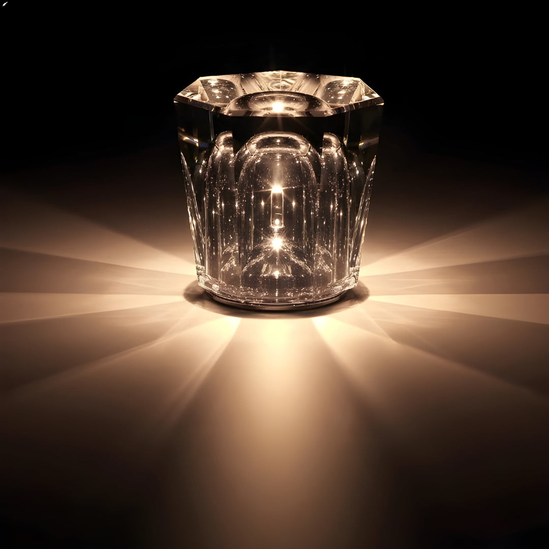 Luxe Rechargeable Diamond Crystal Table Lamp - Lumière Diamond-Decrux-State of Style