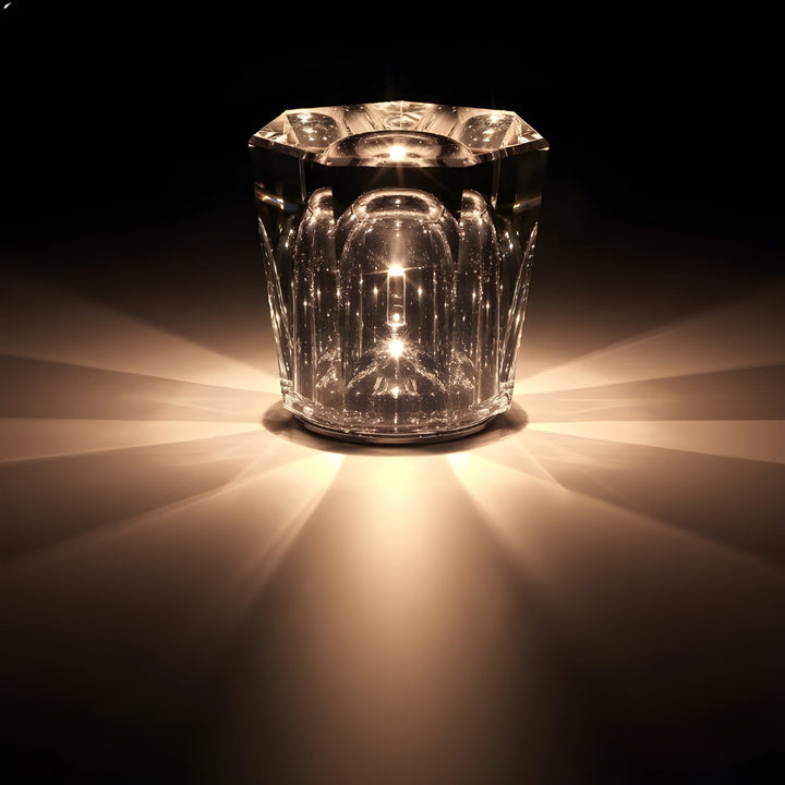 Luxe Rechargeable Diamond Crystal Table Lamp - Lumière Diamond-Decrux-State of Style