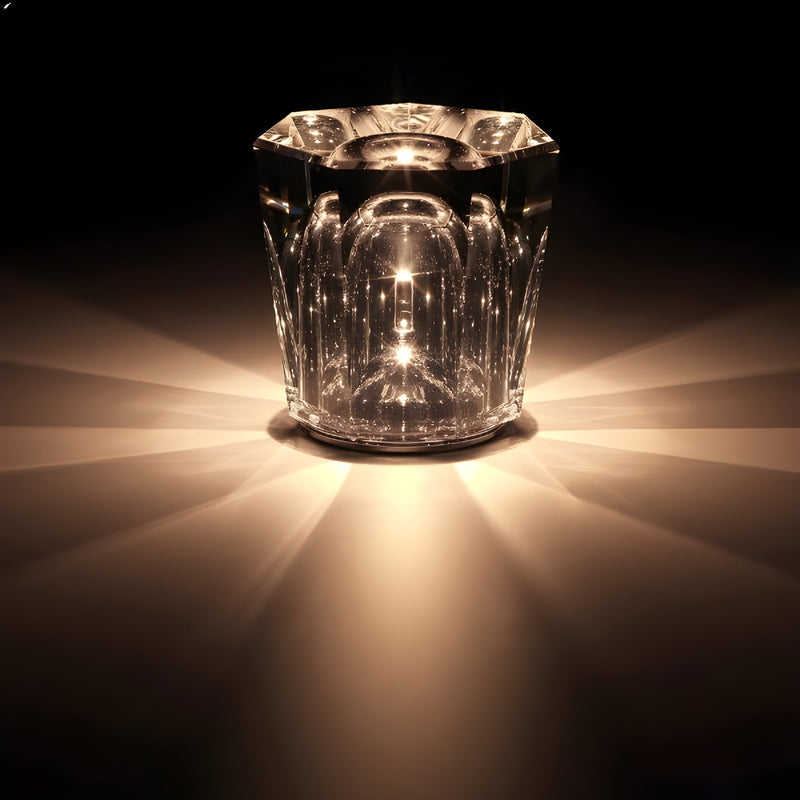 Luxe Rechargeable Diamond Crystal Table Lamp - Lumière Diamond-Decrux-State of Style