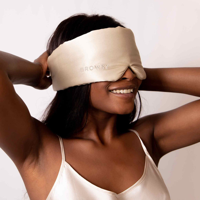 Luxe Silk Sleep Mask - RelaxMask-Gold-State of Style