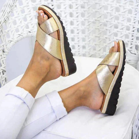 Luxe Stride Ortho-Sandals Women - Simone-Gold-35-State of Style