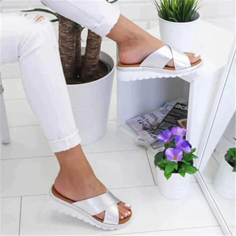 Luxe Stride Ortho-Sandals Women - Simone-Gold-35-State of Style