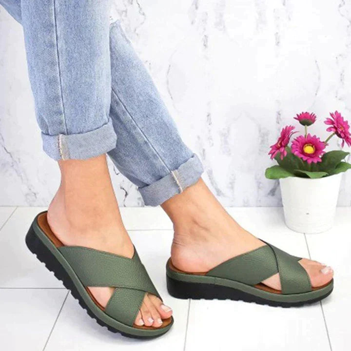 Luxe Stride Ortho-Sandals Women - Simone-Green-35-State of Style