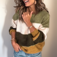 Luxe Striped Comfort Sweater - Celeste-Yellow-XS-State of Style