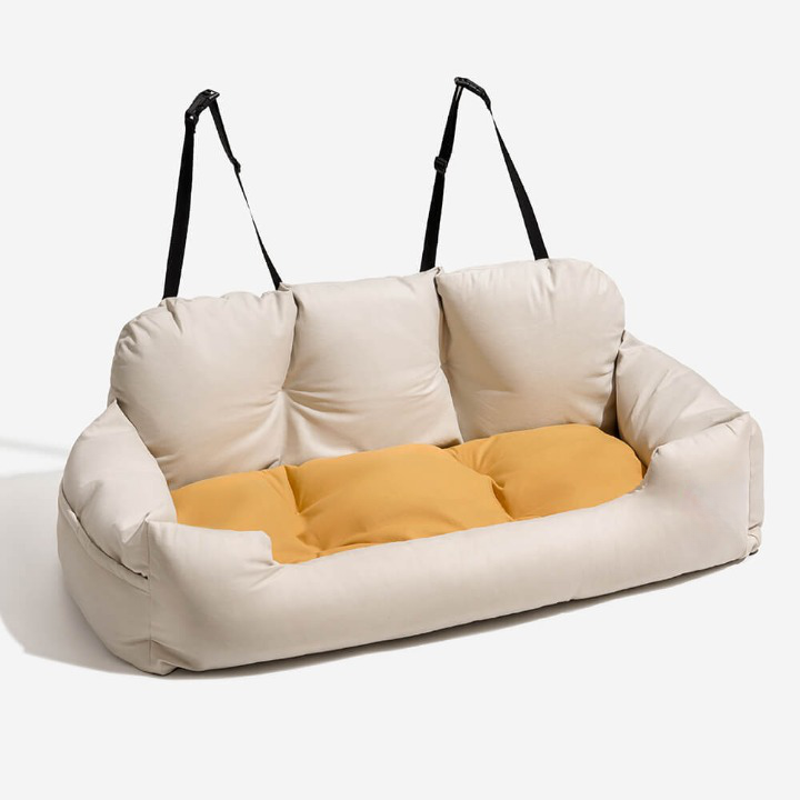 Luxe Travel Bed for Dogs - PawsRest-Standard-Beige-State of Style