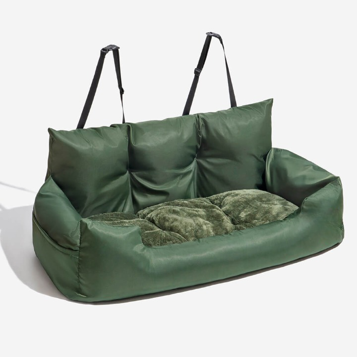 Luxe Travel Bed for Dogs - PawsRest-Standard-Green-State of Style