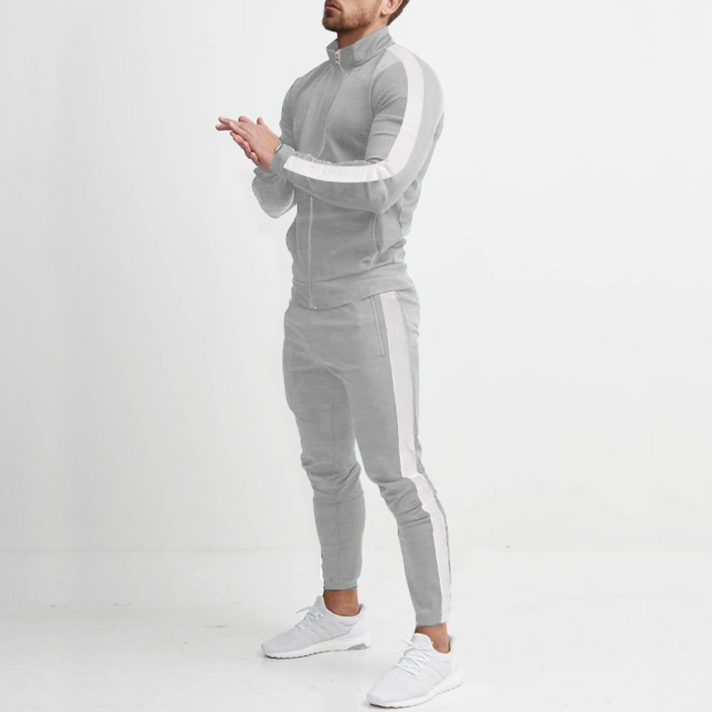 Luxe Two-Piece Jogging Set for Men - Morisson-Grey-S-State of Style