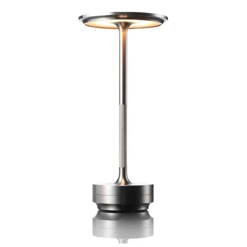Luxe Wireless LED Table Lamp - Luna Glow-Silver-State of Style