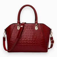 Luxe Women's Tote Bag - Celeste-Burgundy-State of Style