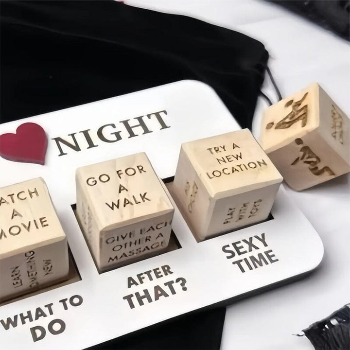 Luxe Wooden Date Night Dice Set - Creative and Exciting Date Ideas - Surprise Game-State of Style