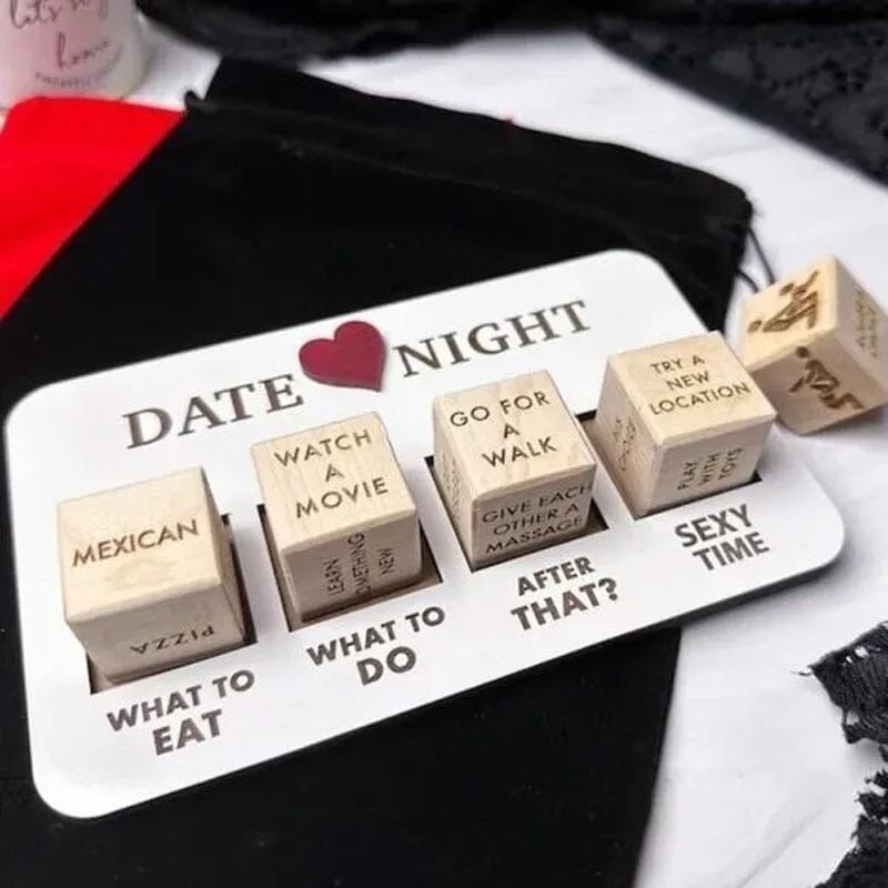Luxe Wooden Date Night Dice Set - Creative and Exciting Date Ideas - Surprise Game-State of Style