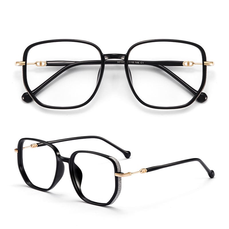 LuxeVision Stylish Anti-Blue Light Reading Glasses-Gold-+1.00-State of Style