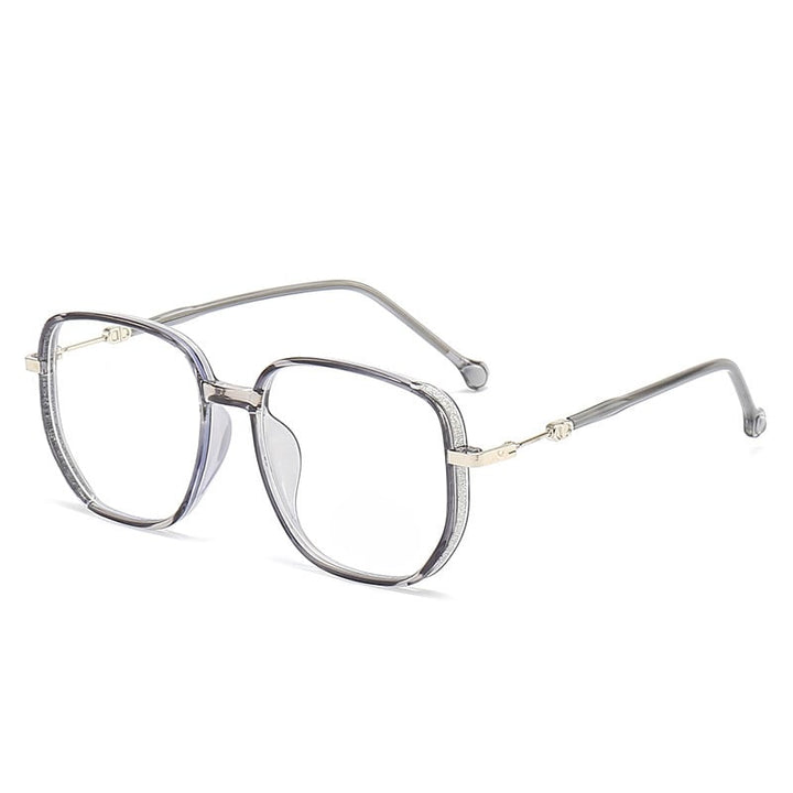 LuxeVision Stylish Anti-Blue Light Reading Glasses-Grey-+1.00-State of Style