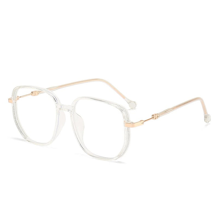 LuxeVision Stylish Anti-Blue Light Reading Glasses-Transparent-+1.00-State of Style