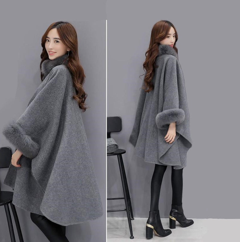 Luxurious Cashmere Coat | Unique Design & Warmth-Gray-S-State of Style