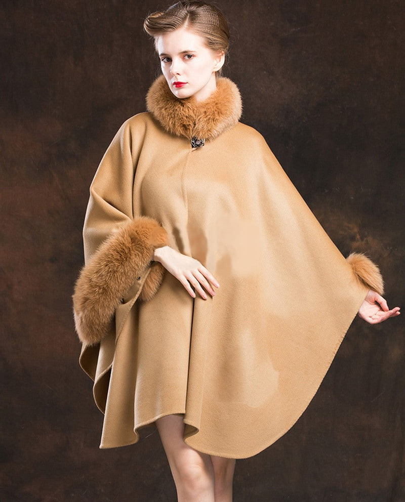 Luxurious Cashmere Coat | Unique Design & Warmth-Light Brown-S-State of Style