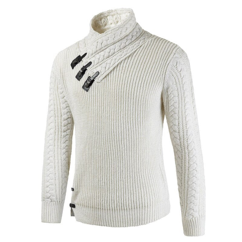 Luxurious Cashmere Sweater for Men – Oliver-Beige-S-State of Style