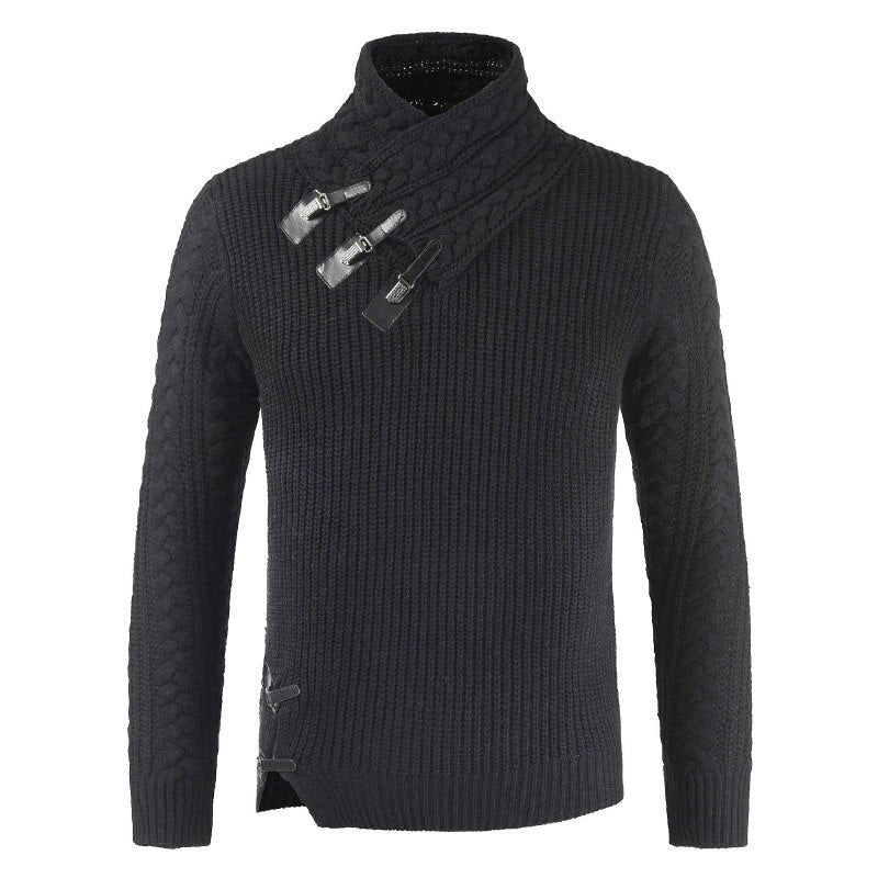 Luxurious Cashmere Sweater for Men – Oliver-Black-S-State of Style