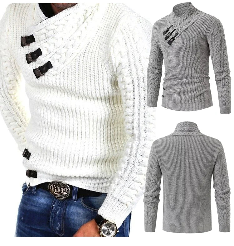 Luxurious Cashmere Sweater for Men – Oliver-Black-S-State of Style