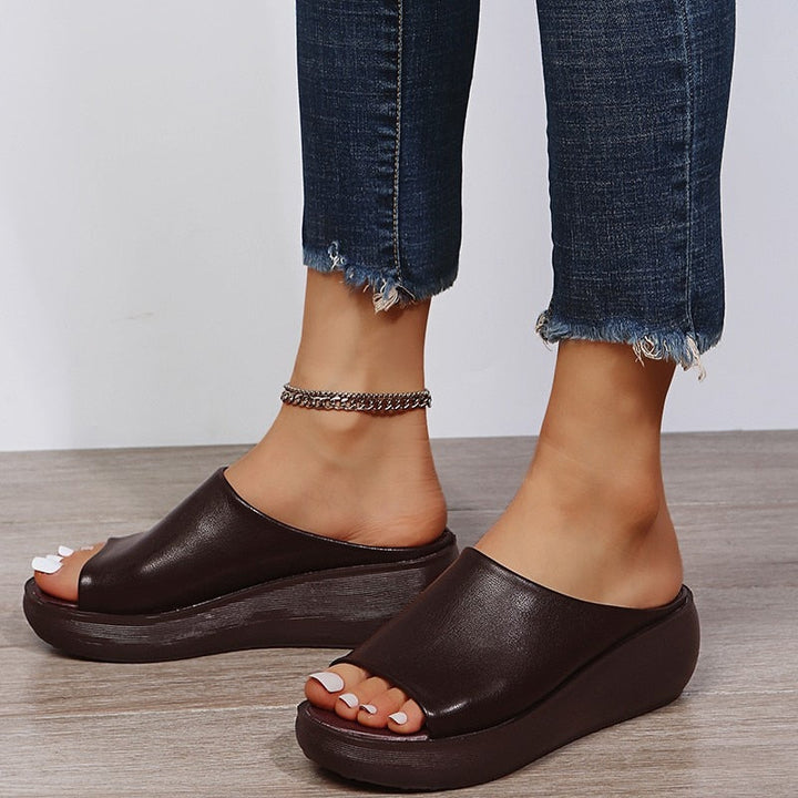 Luxurious Comfort Slippers with Ergonomic Design – Seraphina-Brown-3-State of Style