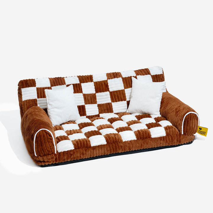 Luxurious Dog Bed Sofa - King's Chillout Sofa-M-Brown-State of Style