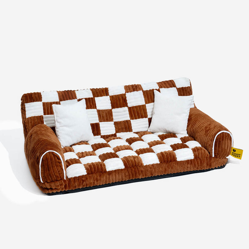 Luxurious Dog Bed Sofa - King's Chillout Sofa-M-Brown-State of Style