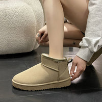 Luxurious Low Winter Boots with Faux Fur - Isabella-Black-36-State of Style