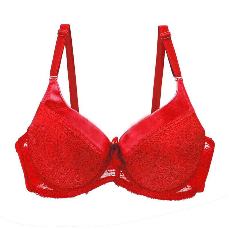 Luxurious Plus Size Lace Bra – Elegant & Supportive-Red-12B-State of Style