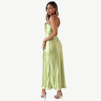 Luxurious Satin Slip Dress - Celeste-Green-S-State of Style