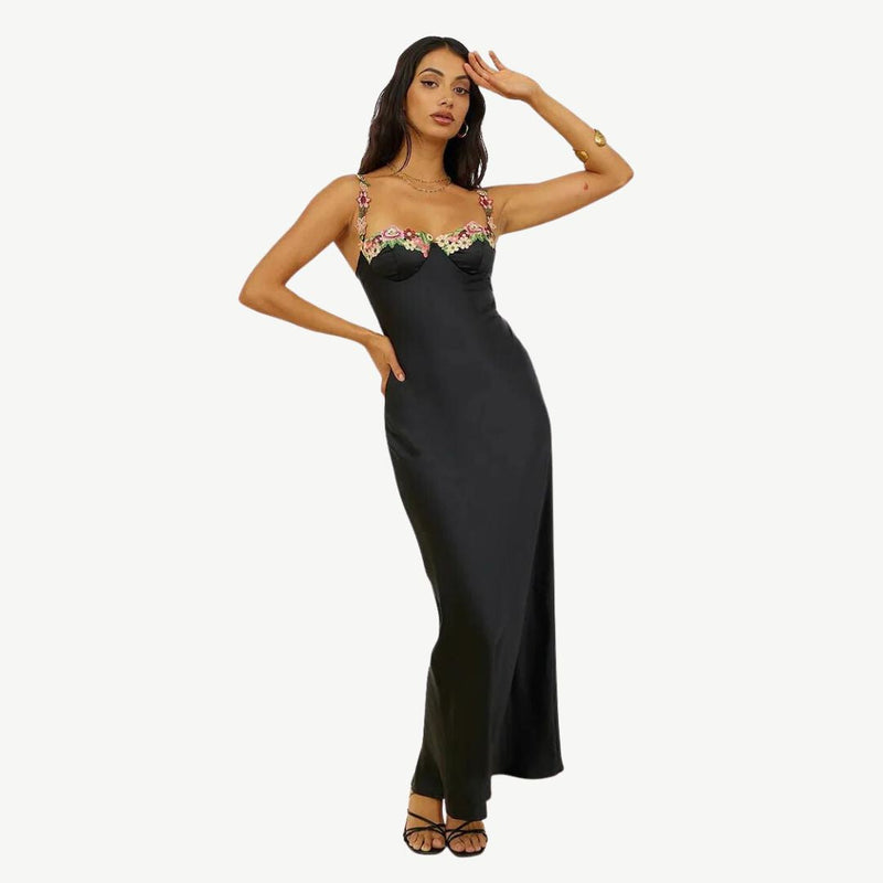 Luxurious Satin Slip Dress - Celeste-Green-S-State of Style