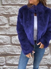 Luxurious Soft Women's Coat - Aurora-Blue-S-State of Style