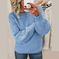 Luxurious Stylish Women’s Sweater – Aria-Light Blue-S-State of Style