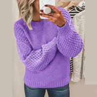 Luxurious Stylish Women’s Sweater – Aria-Purple-S-State of Style