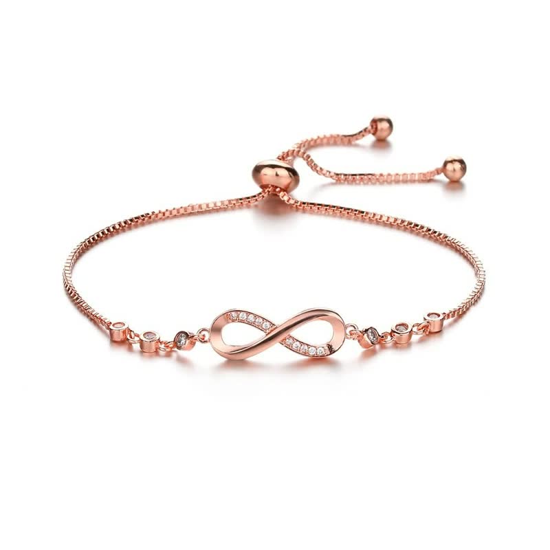 Luxurious Women's Bracelet | Elegant Chain Jewellery-Rose Gold-State of Style