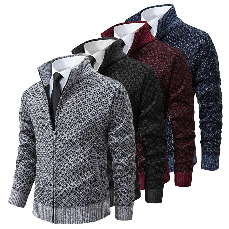 Luxuriously Knitted Jumper - Oliver-Grey-XS-State of Style