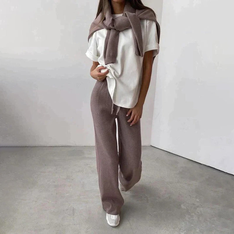 Luxury and Comfortable Cashmere Set - Amelie-Brown-XS-State of Style