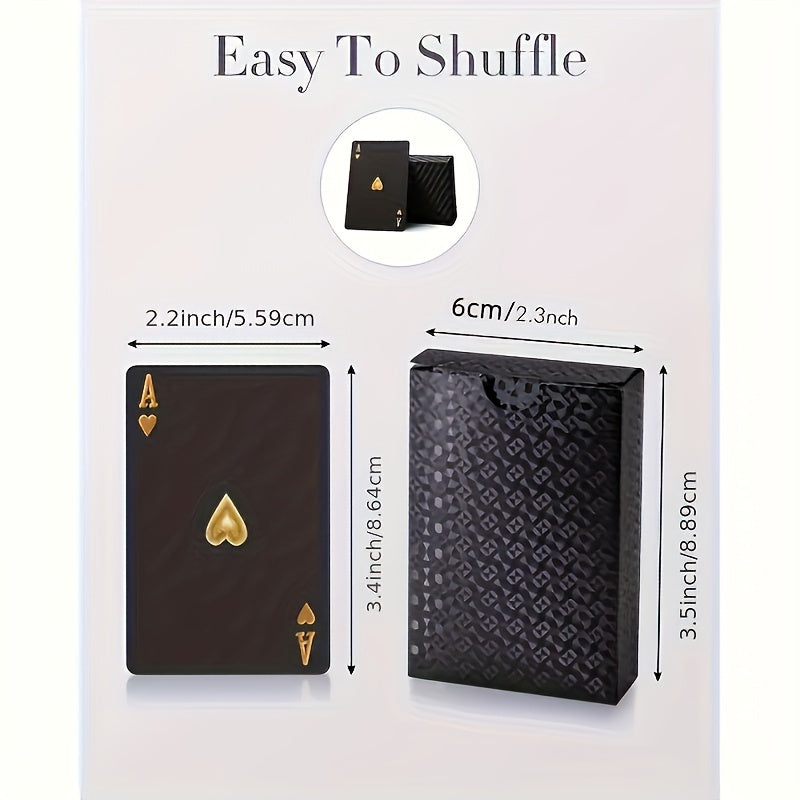 Luxury Black Playing Cards - Waterproof & Flexible with Storage Box - Noctura-State of Style