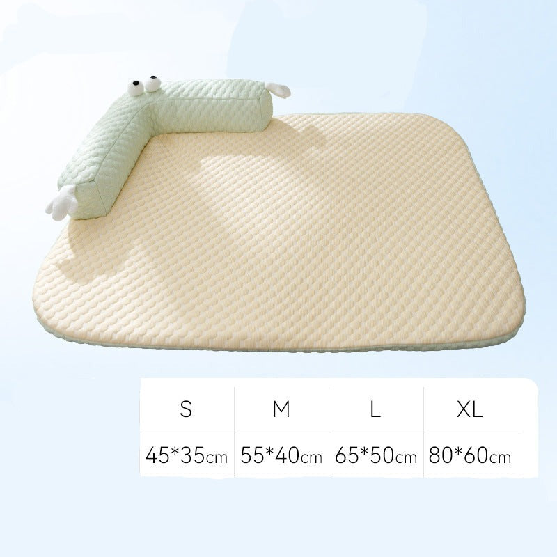 Luxury Dog Cooling Mat - ChillOut-Blue-S (44.58 × 34.67 cm)-State of Style