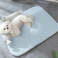 Luxury Dog Cooling Mat - ChillOut-Blue-S (44.58 × 34.67 cm)-State of Style