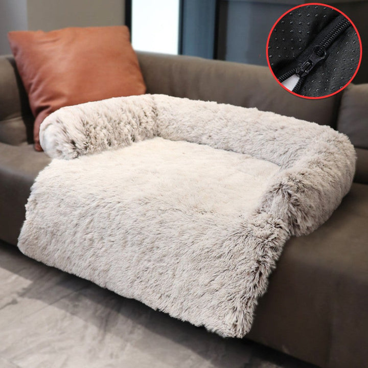Luxury Dog Sofa Bed - PawLounge-Beige-S (90x75x15 cm)-Not washable-State of Style